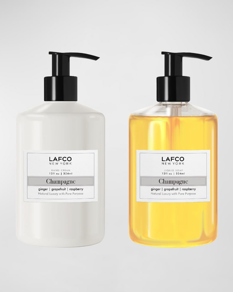LAFCO New York Champagne Liquid Soap and Hand Cream Duo | Neiman Marcus