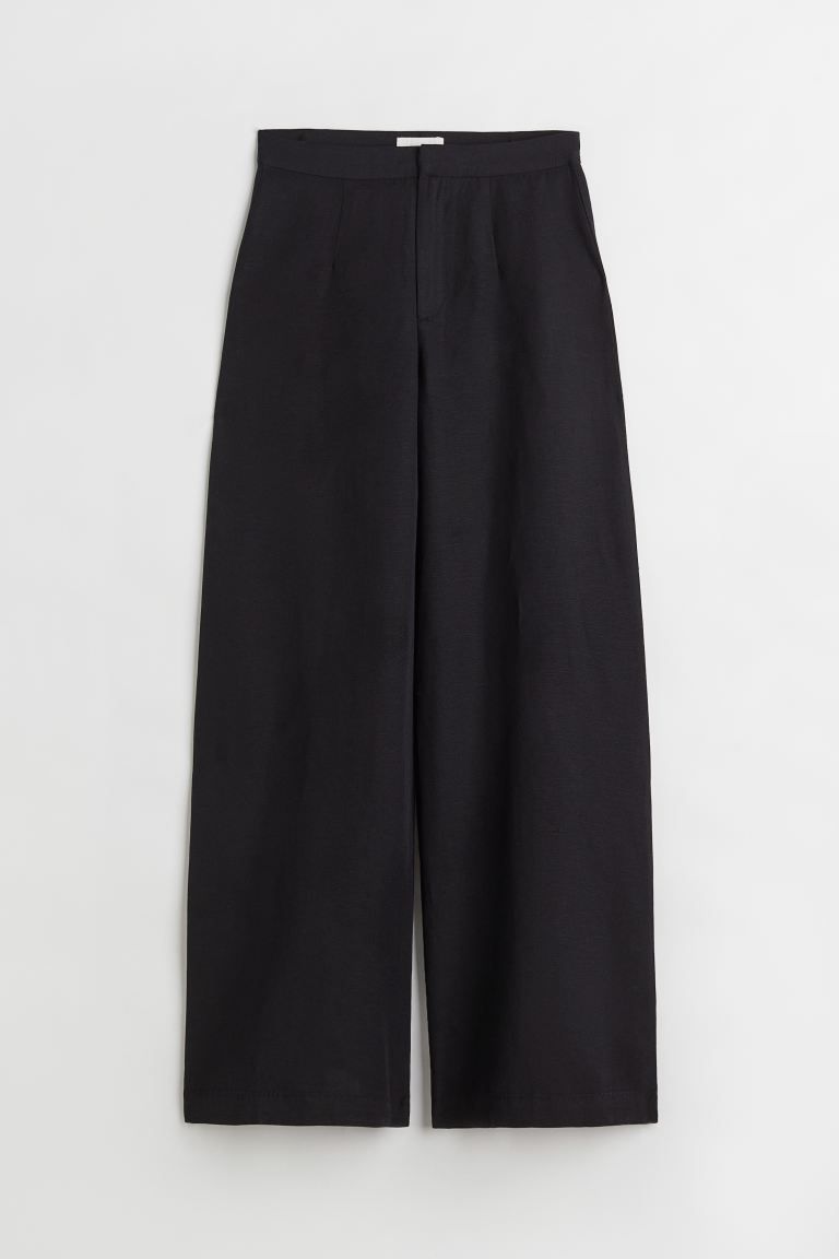 Tailored linen-blend trousers | H&M (US + CA)