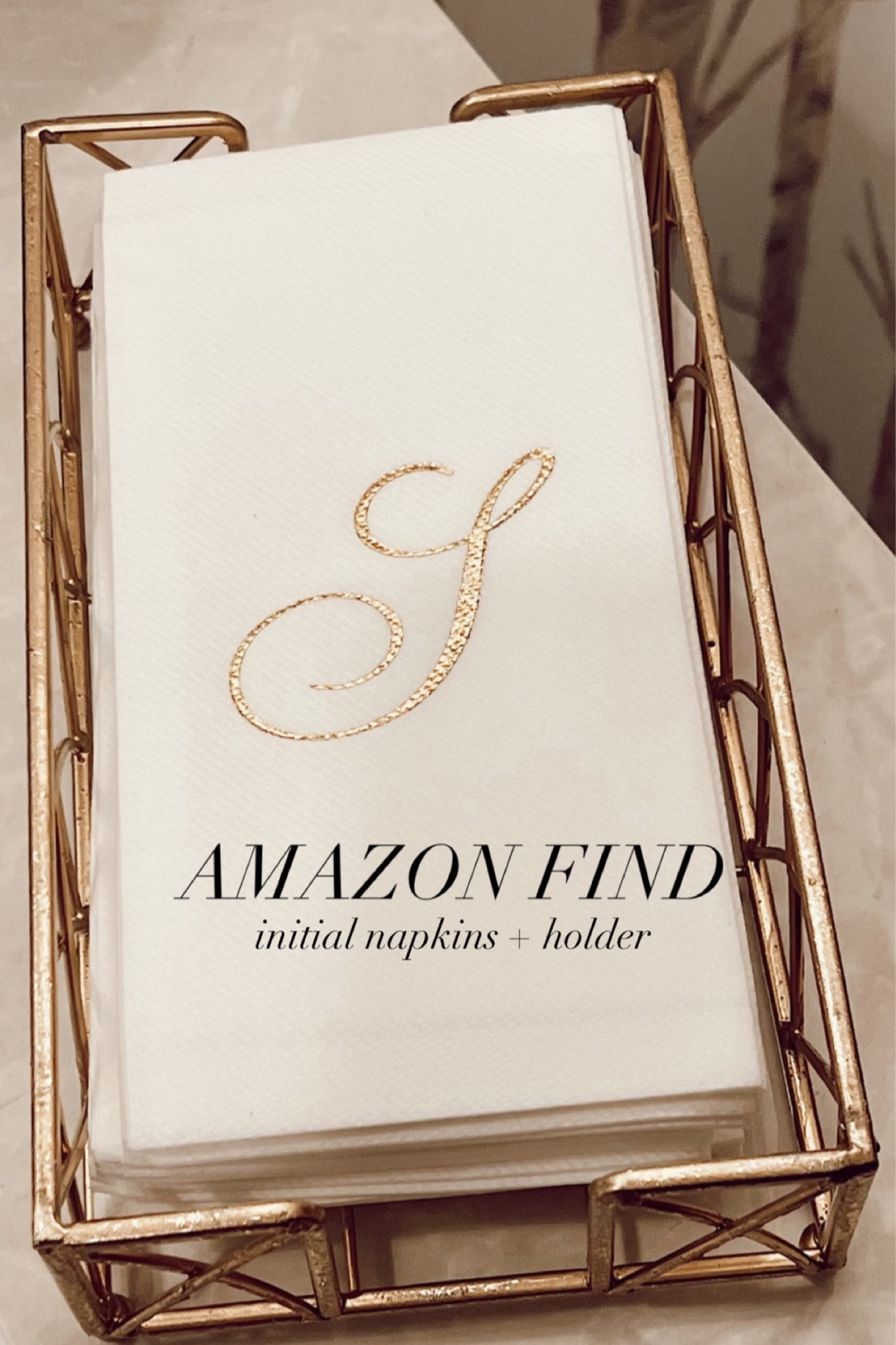 Napkin holder and initial napkins on prime big deal days 

#LTKxPrime