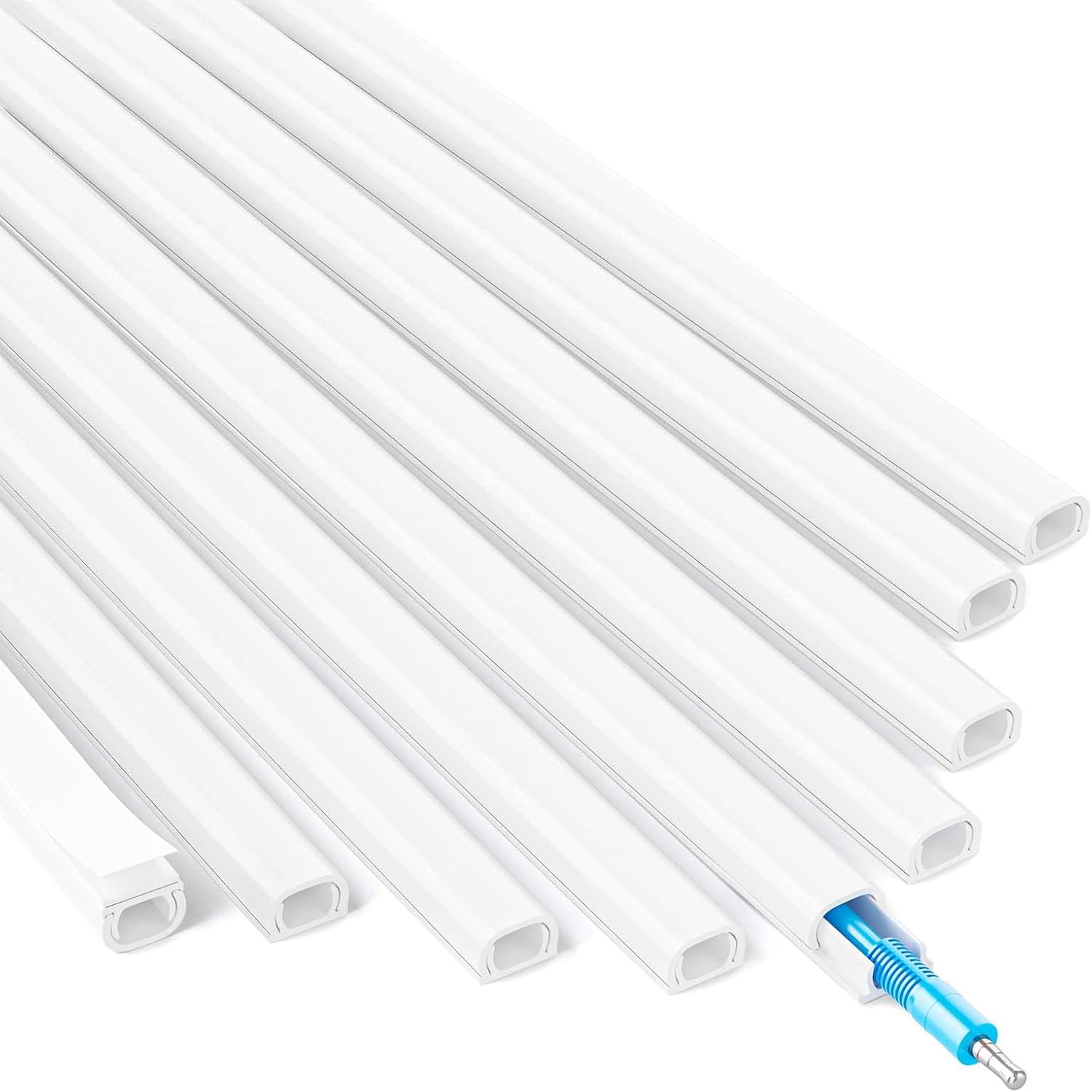 Yecaye 128in Wall Cord Hider for 1 Mini Cord - On-Wall Cord Cover Channel - Cable Concealer Cord ... | Amazon (US)