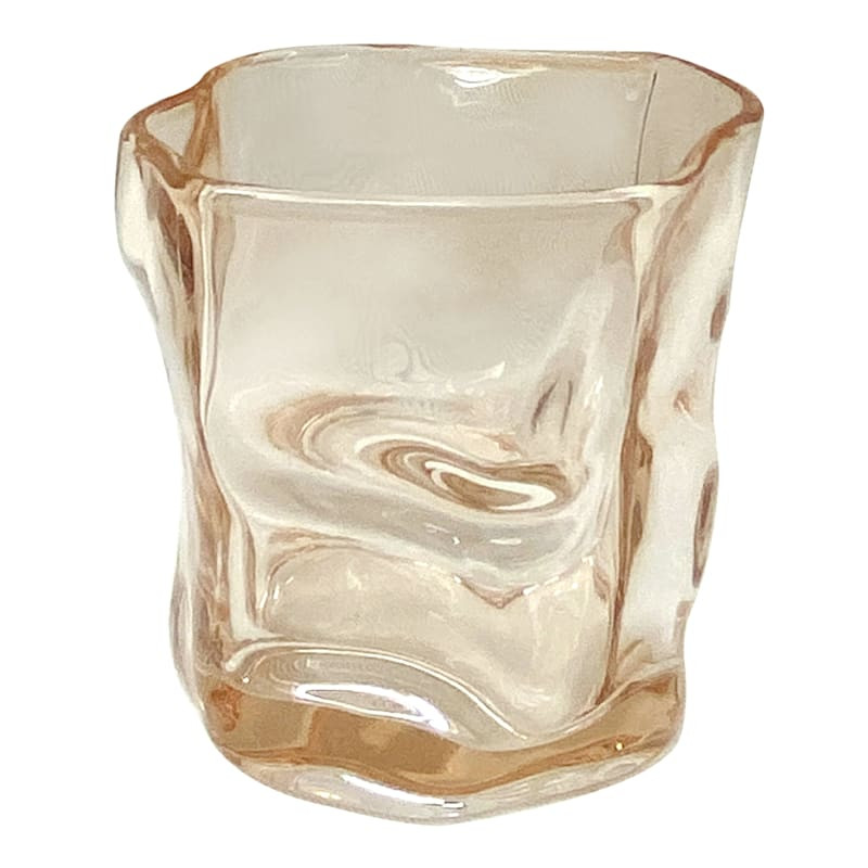 Gold Glass Candle Holder, 3.2" | At Home