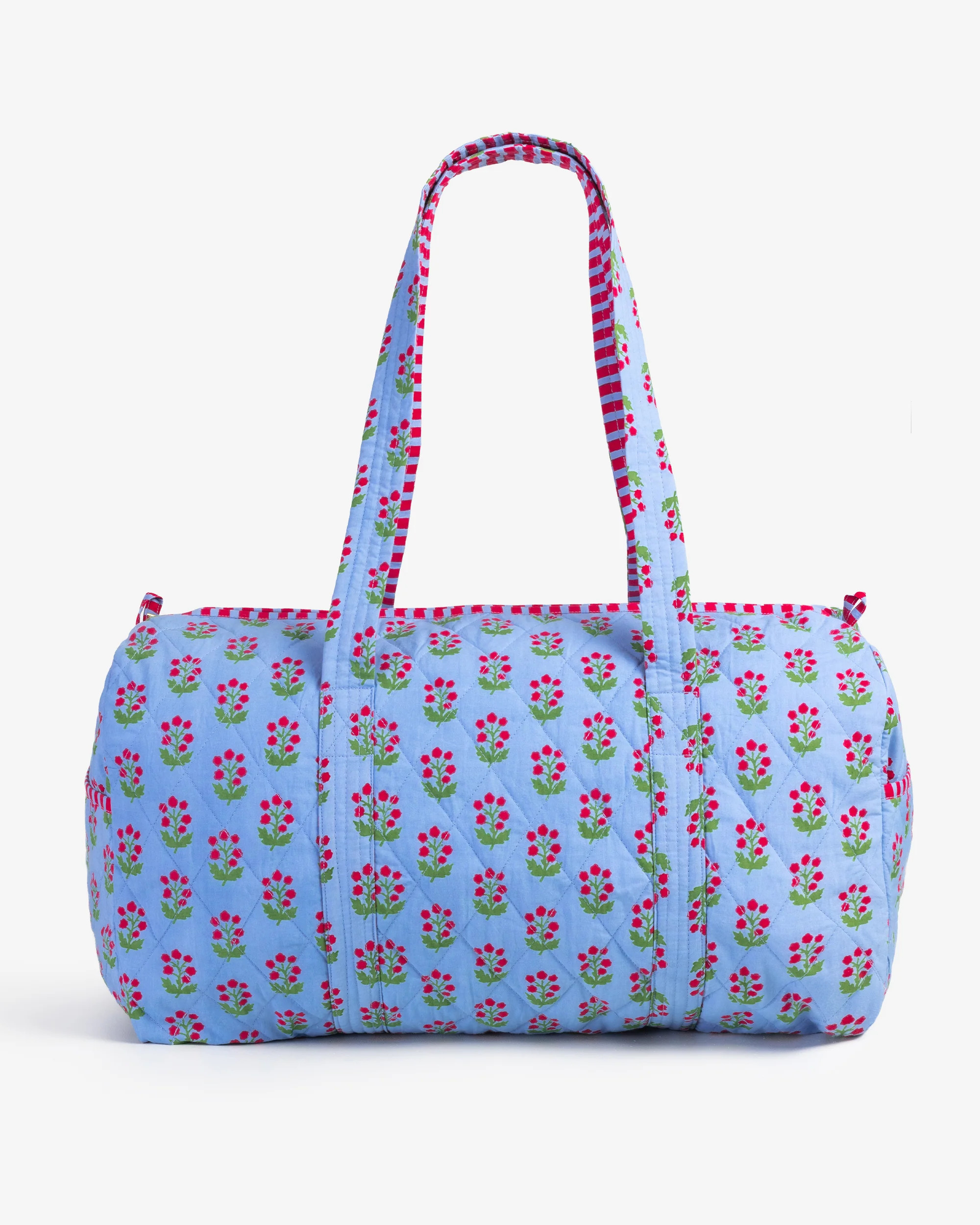 In Bloom - Quilted Duffle Bag - Denim | Printfresh