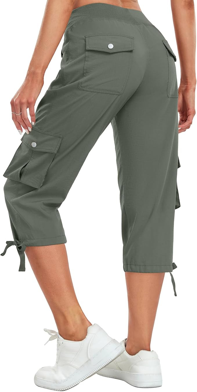 Women's Cargo Capris Pants Lightweight Quick Dry Hiking Pants Baggy Casual Outdoor Travel Cute Pa... | Amazon (US)