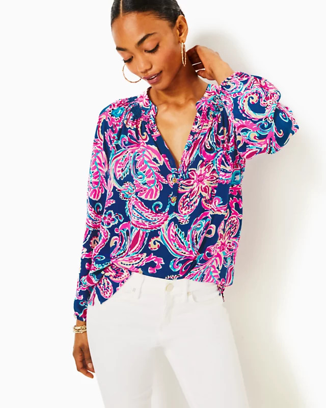 Elsa Silk Top | Lilly Pulitzer | Lilly Pulitzer