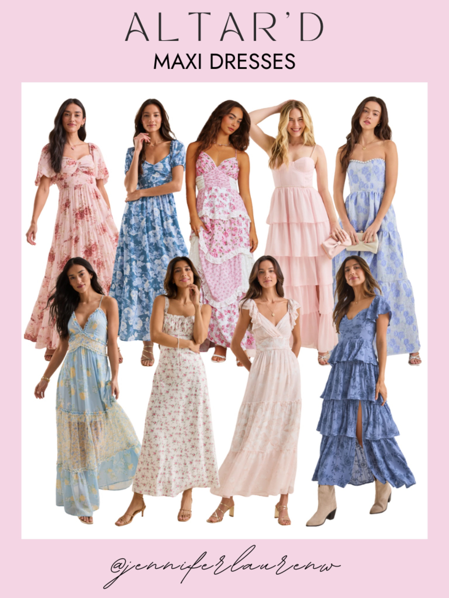 Spring is all about flowy maxi dresses, and these Altar’d State beauties are perfect for brunch, weddings, and sunny day strolls! Effortlessly chic, feminine, and made for twirling—who else loves a good spring maxi? #SpringWardrobe
#SpringMaxiDress #AltarDState #SpringFashion #EffortlessStyle #FeminineChic #WardrobeGoals #BreezyLooks #SpringVibes #OOTD #FlowyDresses #DressesOfSpring



#LTKWedding #LTKSeasonal #LTKStyleTip