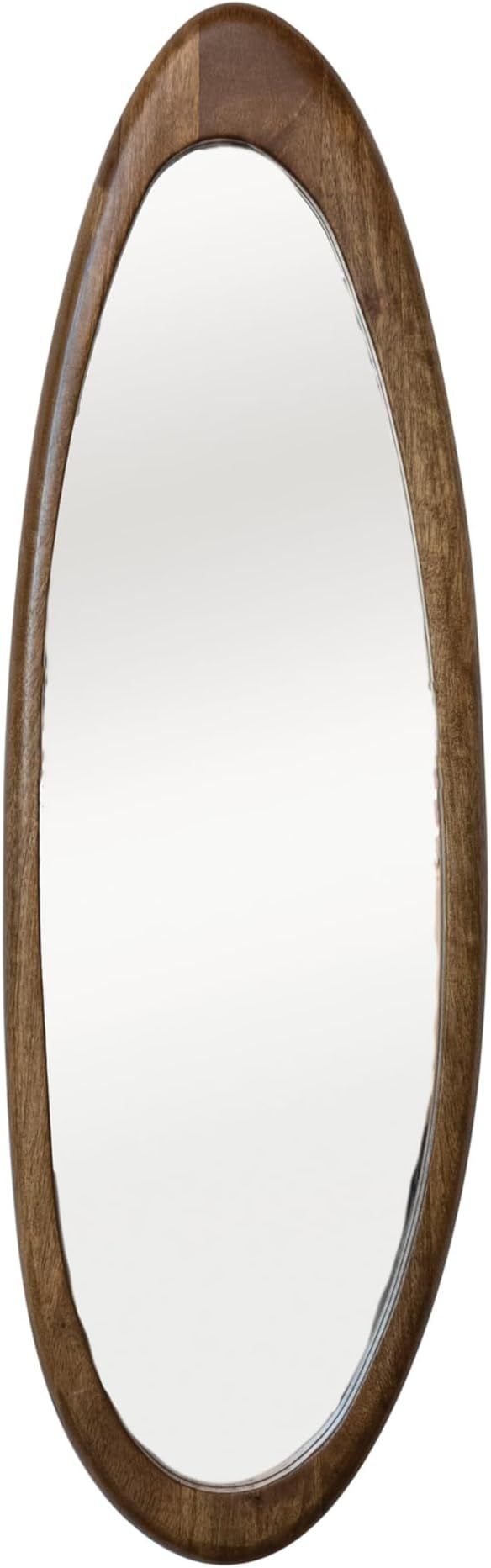 Bloomingville Oval Mango Wood Framed Wall Mirror, Natural | Amazon (US)