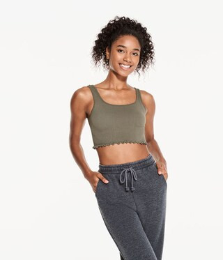 Seamless Square-Neck Cropped Tank | Aeropostale