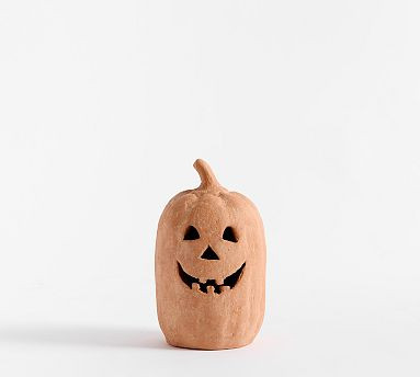 Handmade Terracotta Jack O'Lantern | Pottery Barn (US)