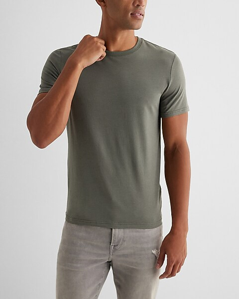 Supersoft Moisture-Wicking Crew Neck T-Shirt | Express