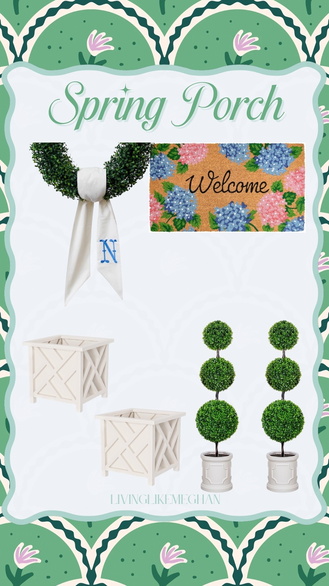 Spring porch refresh, but make it easy 🌸
Classic greenery, soft neutrals, and those little welcoming details that instantly make an entry feel pulled together. Everything here is Amazon and perfect for mixing + matching as the season warms up 🤍

✨ Tap to explore the full porch edit

spring porch decor • Amazon outdoor finds • front porch styling • boxwood topiaries • spring doormat • neutral outdoor planters

#LTKSeasonal #LTKSaleAlert #LTKHome