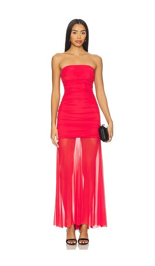 Amanda Uprichard Leo Dress in Red. - size S | Revolve Clothing (Global)