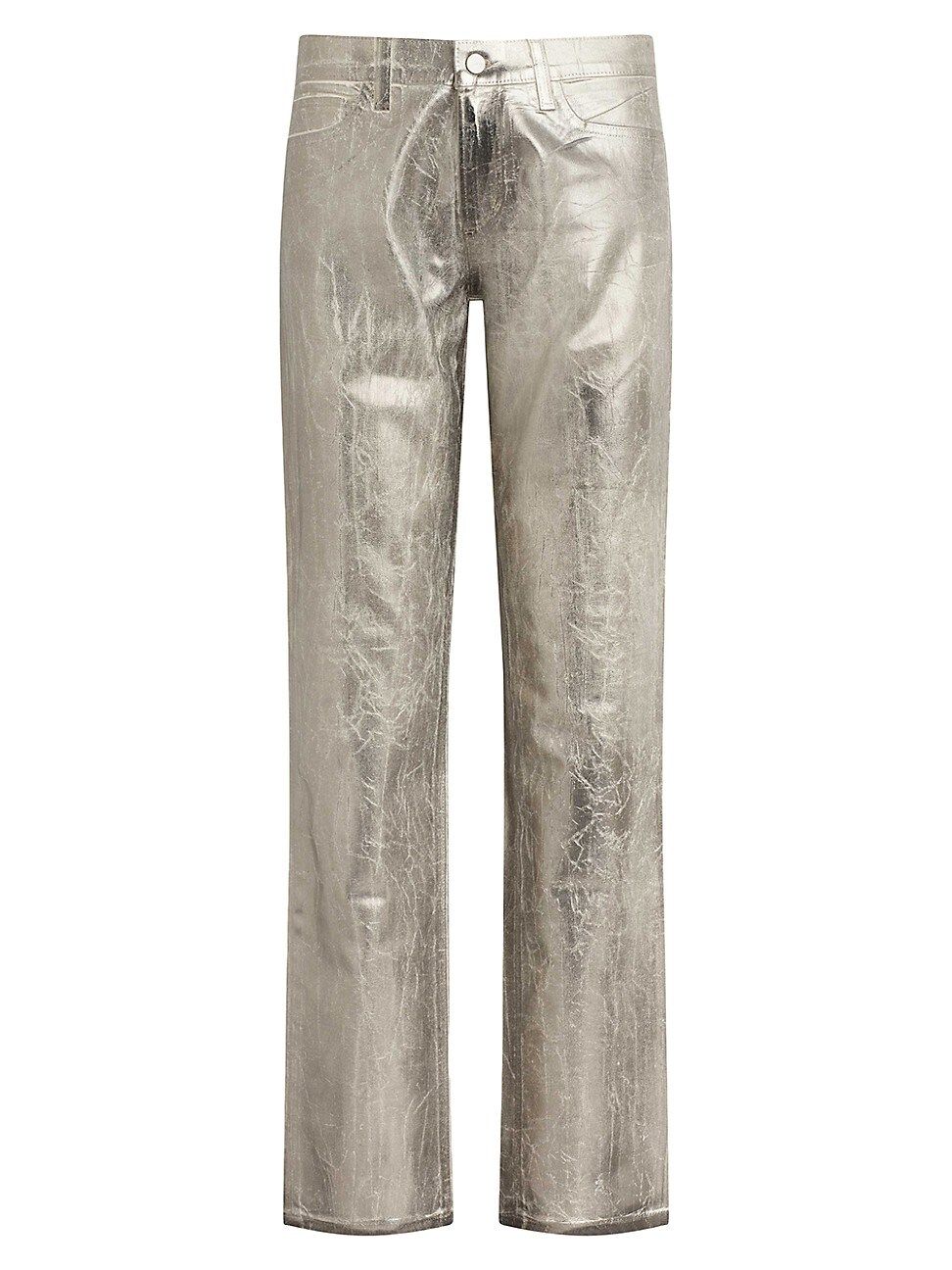 Women's The Lara Mid-Rise Metallic Jeans - Cracked Pewter - Size 28 - Cracked Pewter - Size 28 | Saks Fifth Avenue