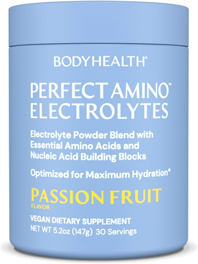 BodyHealth PerfectAmino Electrolytes Powder No Sugar, Hydration Fasting Keto Zero Sugar Electroly... | Amazon (US)