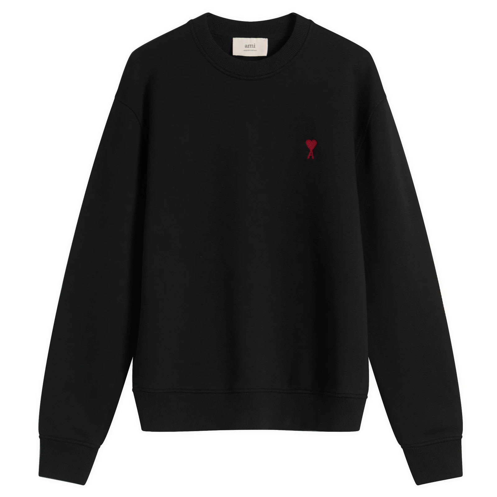 AMI Paris Men's Ami De Coeur Sweatshirt in Black, Size Small | END. Clothing