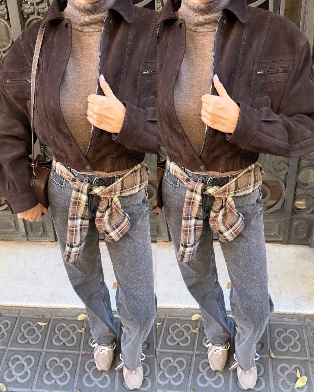 Styling my Drejani suede jacket🤎
Tags: cropped real leather bomber Abercrombie jeans Zara checked shirt turtleneck knit cashmere soft new balance 204l fashion autumn winter inspo outfit ideas chic women’s style city break capsule wardrobe basics brown beige tones

#LTKwinter #LTKautumn #LTKstyletip