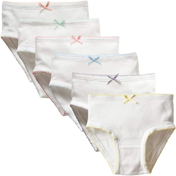 benetia Girls' Underwear Soft Cotton 6-8 Pack | Amazon (US)