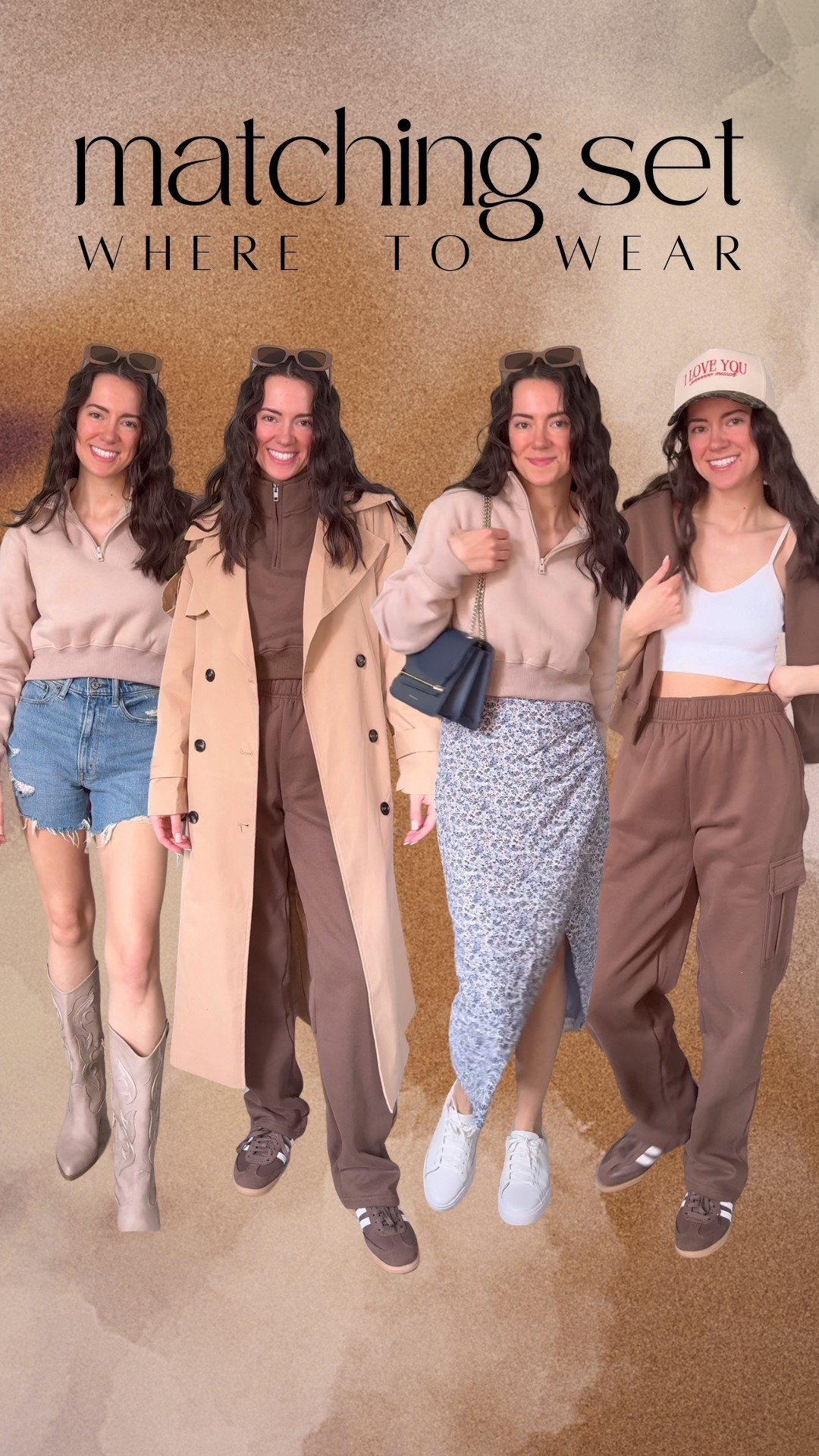 Same set, two colors. And somehow… they both made it into my cart. 🌰🍄‍🟫

But let me show you why I’m calling it a capsule win: here’s how I styled this Amazon matching sweatsuit in chestnut and mushroom for errands, lounging, layering, and spring transitions.

Which color are you grabbing? Drop a C for chestnut or M for mushroom below.
.
.
.
#PetiteStyle #MatchingSet #AmazonFinds #PetiteFashion #SpringOutfits #ComfyAndCute #SeeingDouble #CapsuleWardrobe #YouWontGetMuchUseOutOfThat #StyledTwoWays

matching set outfit ideas, cargo sweatpants for petites, petite athleisure, spring capsule wardrobe, Amazon loungewear sets, cropped sweatshirt styling, half-zip pullover outfit, comfy outfit ideas for petites, minimal capsule outfit inspo, spring petite fashion, Amazon matching set review @qinsen_official

#LTKStyleTip #LTKPetite #LTKFindsUnder50
