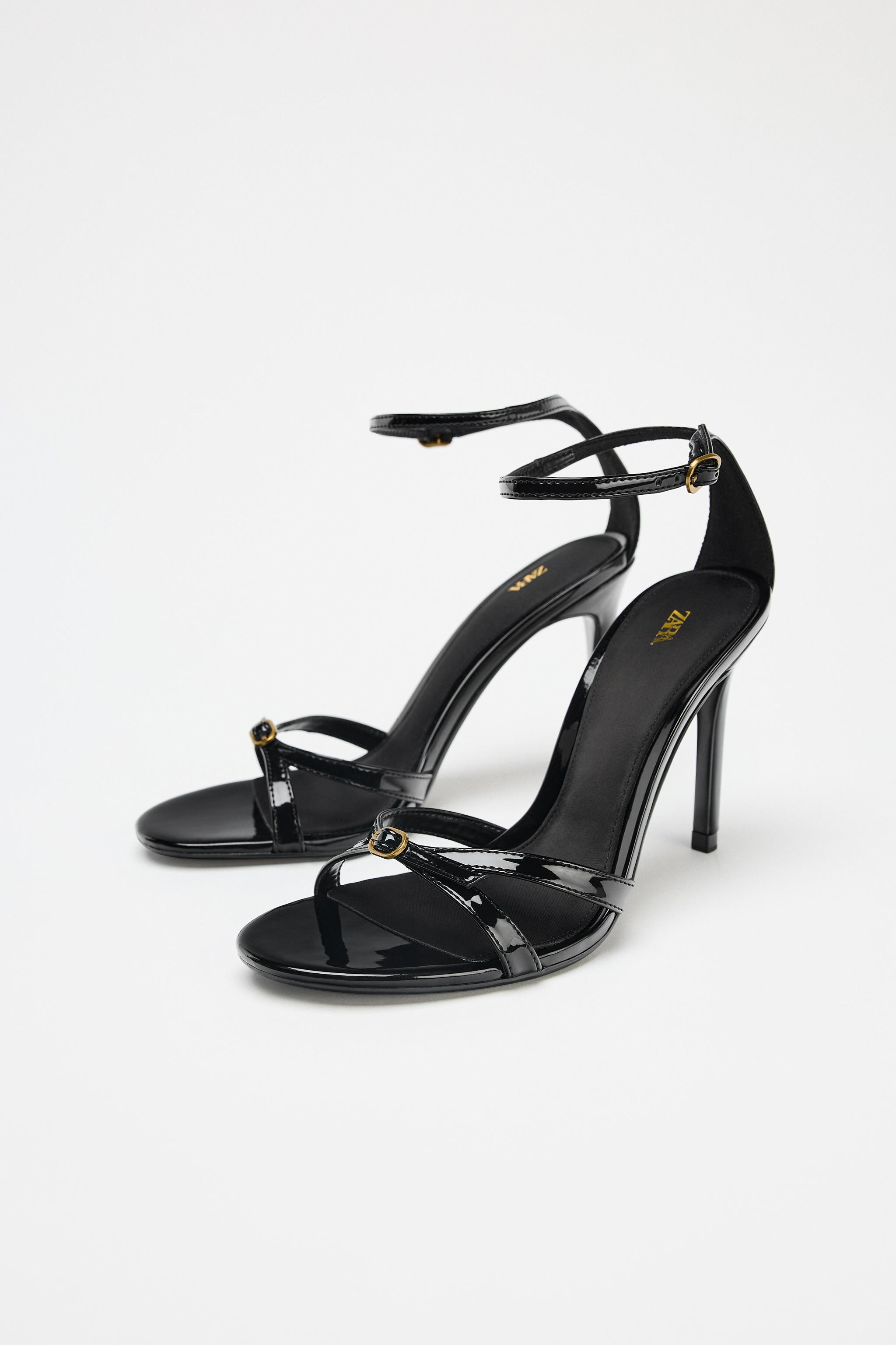 HIGH-HEEL BUCKLE SANDALS | Zara UK