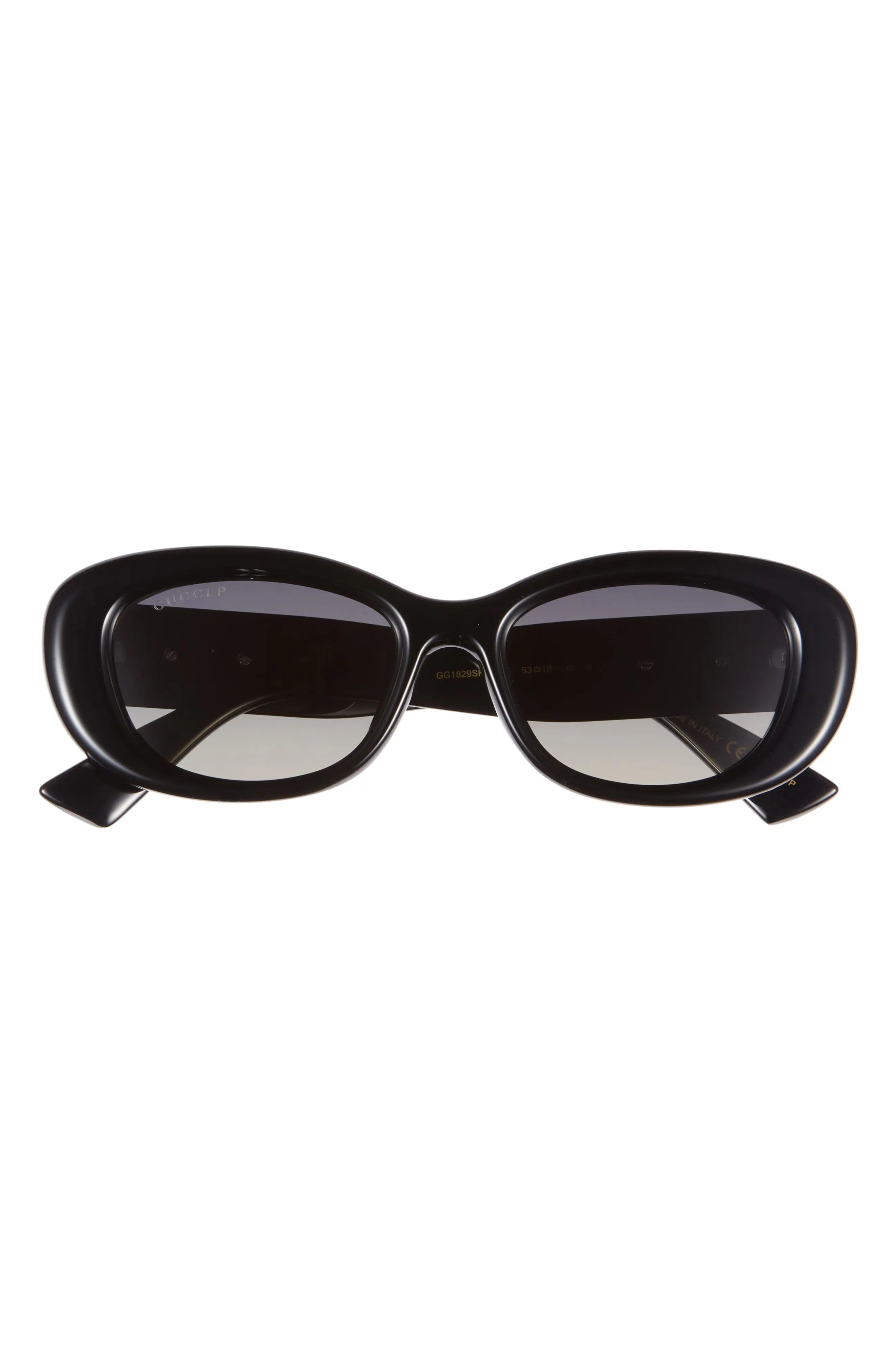 Gucci 53mm Polarized Oval Sunglasses (Women) | Nordstromrack | Nordstrom Rack