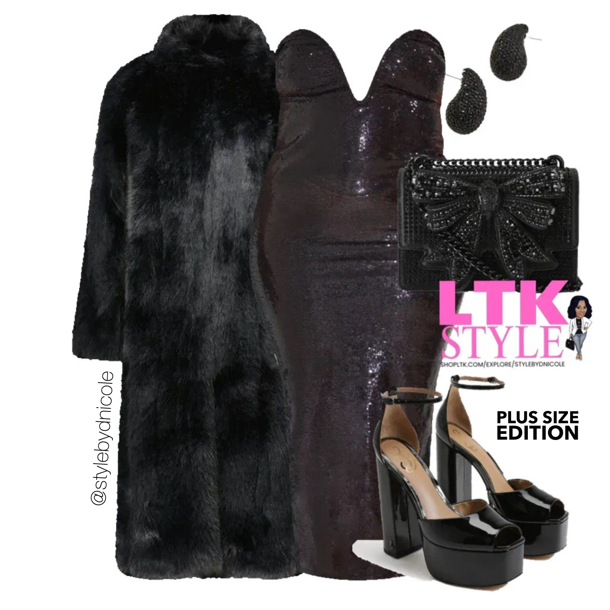 An all black party meant to make you stand out. 

Available in sizes 0XL-4XL! 

#LTKParties #LTKHoliday #LTKPlusSize