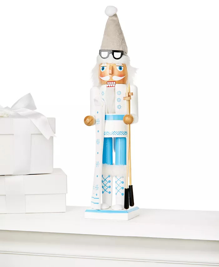 Northern Lights 15" Wooden Ski Nutcracker, Created for Macy's | Macy's