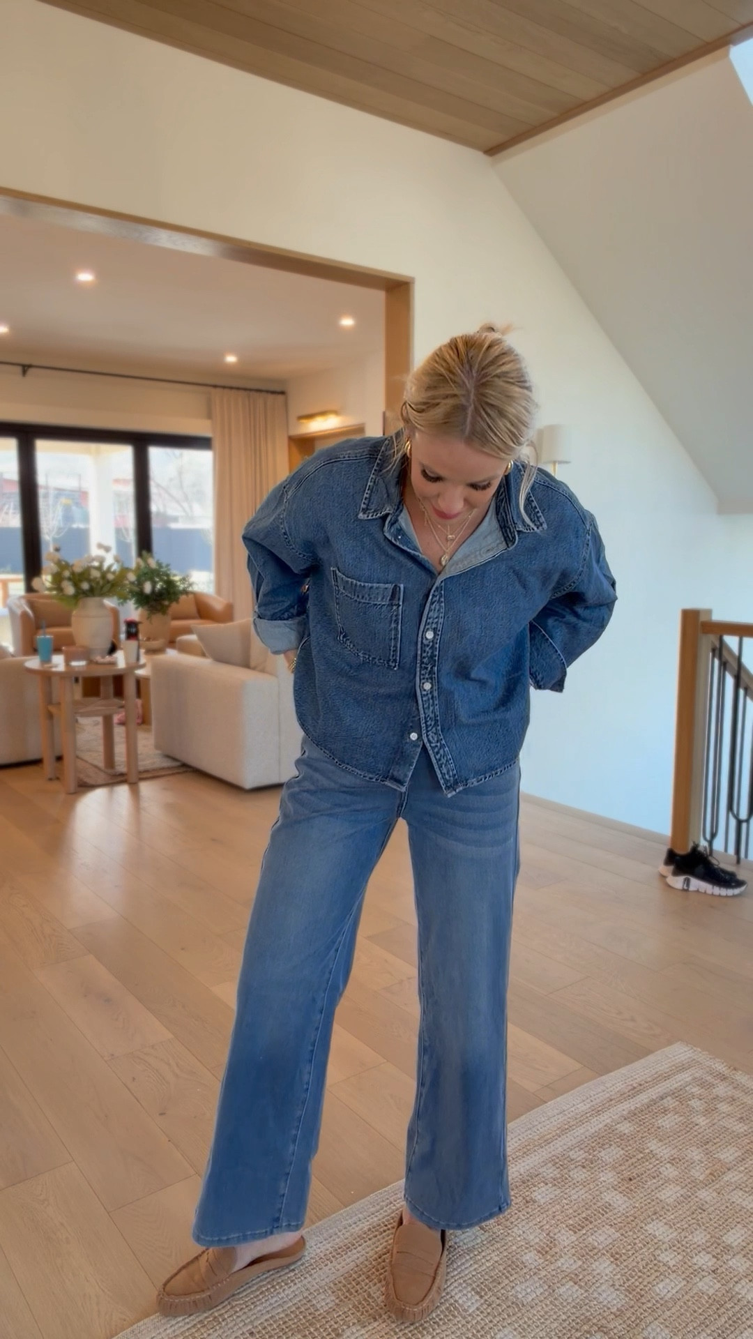 These sweatpant jeans from Amazon are so good! I sized down to an XS! @gapstyle 

#LTKdayinmylife #LTKootd #LTKgrwm