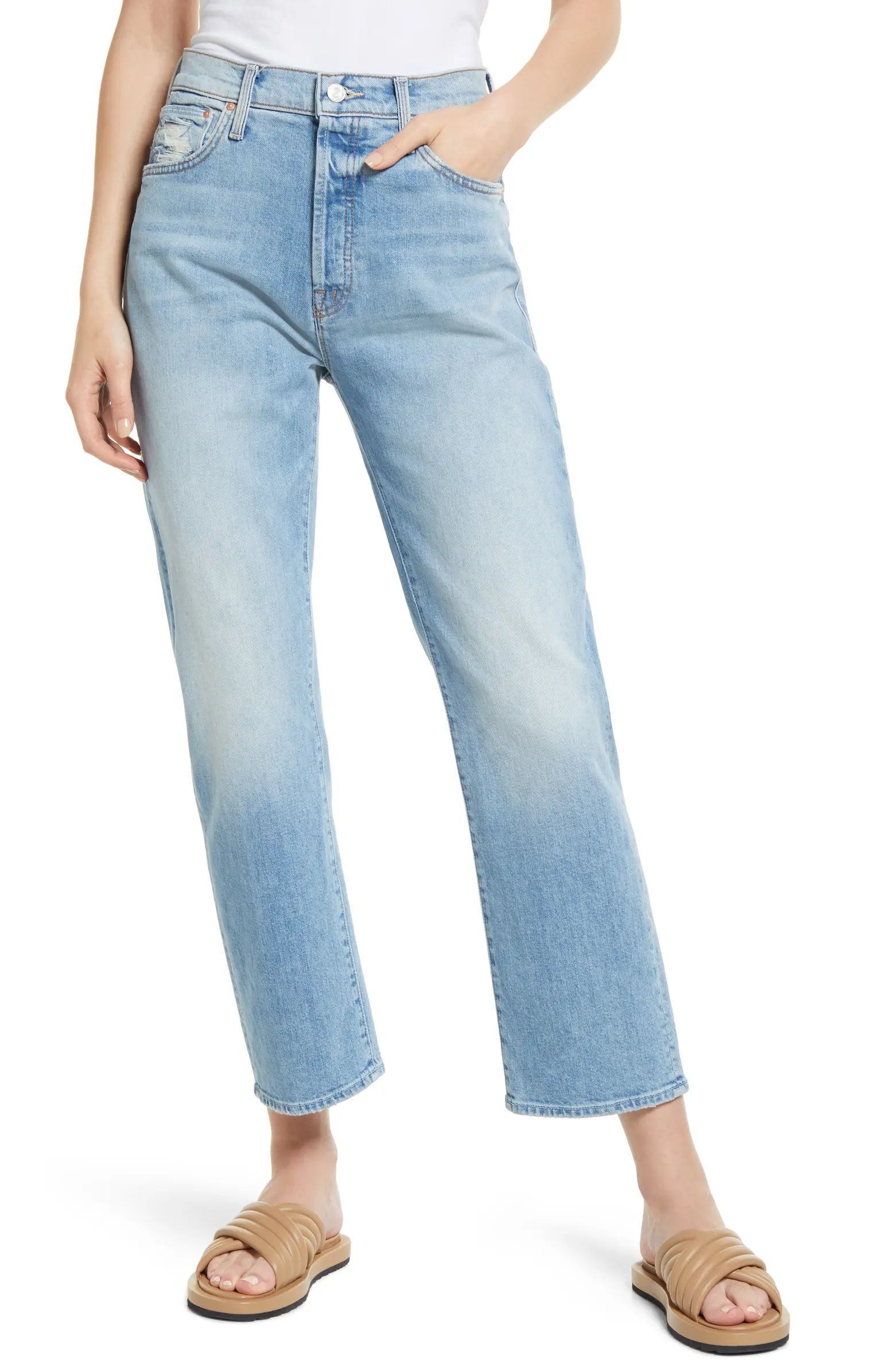 MOTHER The Ditcher Crop Straight Leg Jeans | Nordstrom | Nordstrom