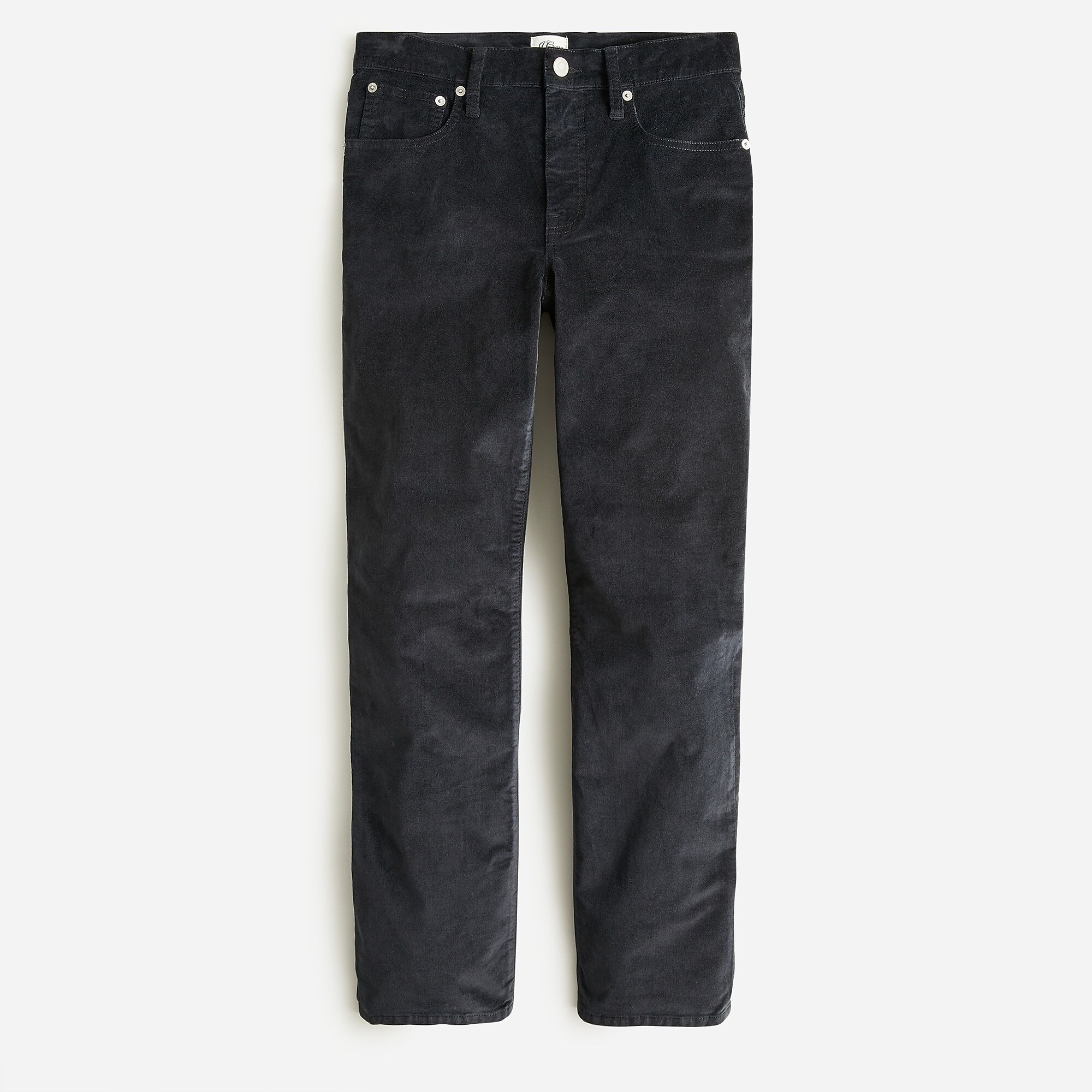 Vintage straight pant in garment-dyed stretch velvet | J. Crew US