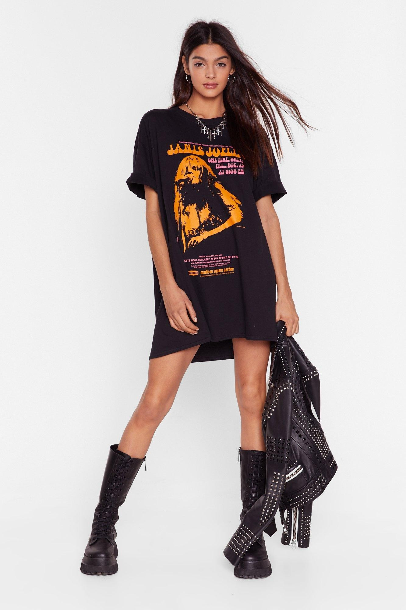 Janis Joplin Graphic Band Tee Dress | NastyGal (US & CA)