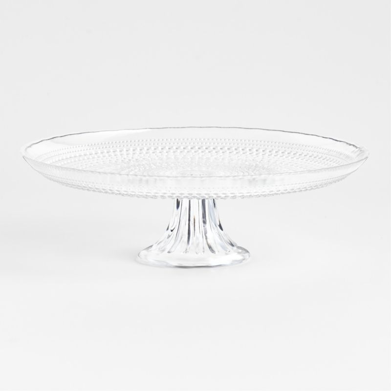 Alma Clear Cake Stand | Crate & Barrel | Crate & Barrel