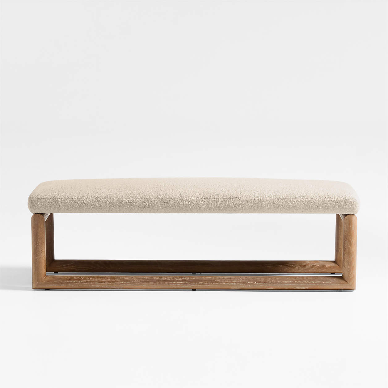 Palermo 60" Upholstered Bench + Reviews | Crate & Barrel | Crate & Barrel