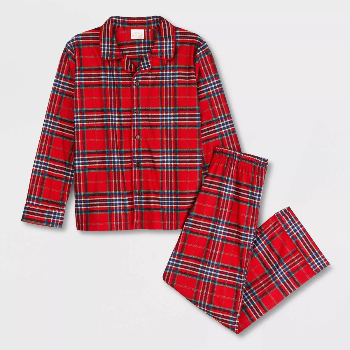 Kids' Plaid Holiday Matching Family Pajama Set - Wondershop™ Red XL | Target