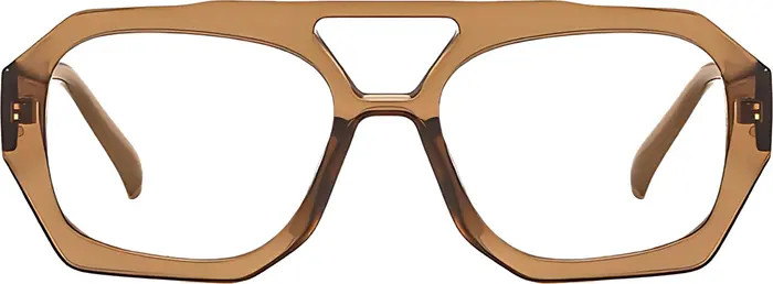 Sutton 57mm Aviator Blue Light Blocking Glasses | Nordstrom