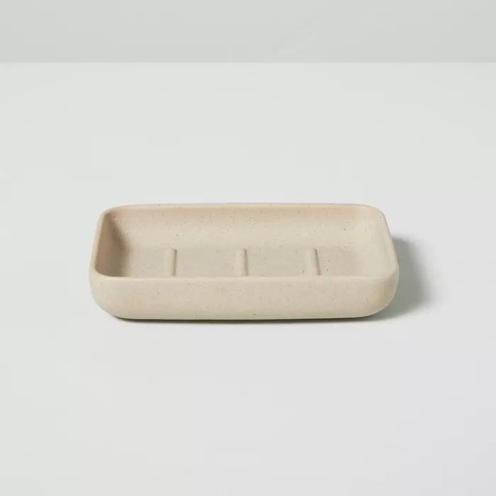Textured Ceramic Soap Dish Natural - Hearth & Hand™ with Magnolia | Target