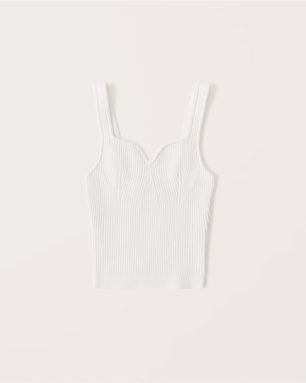 Contour Sweetheart Ribbed Knit Tank | Abercrombie & Fitch (US)