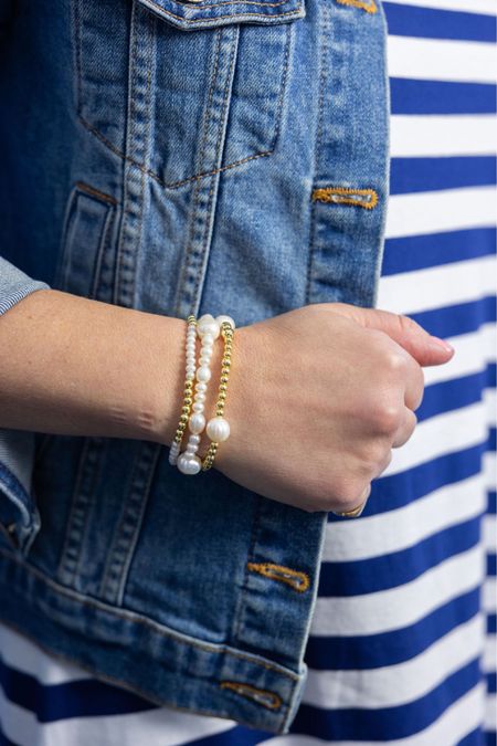 You can’t go wrong with a stack of pearls 