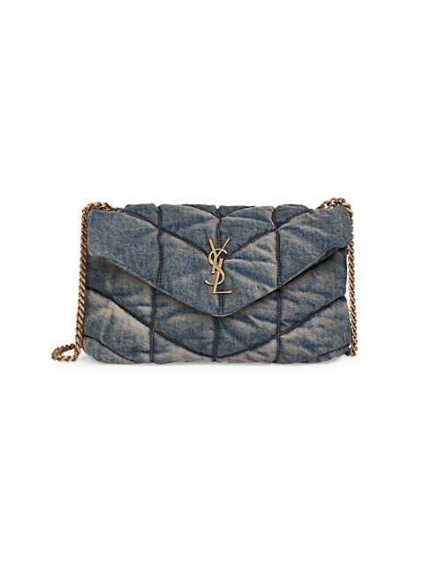 Loulou Matelassé Denim Crossbody Bag | Saks Fifth Avenue