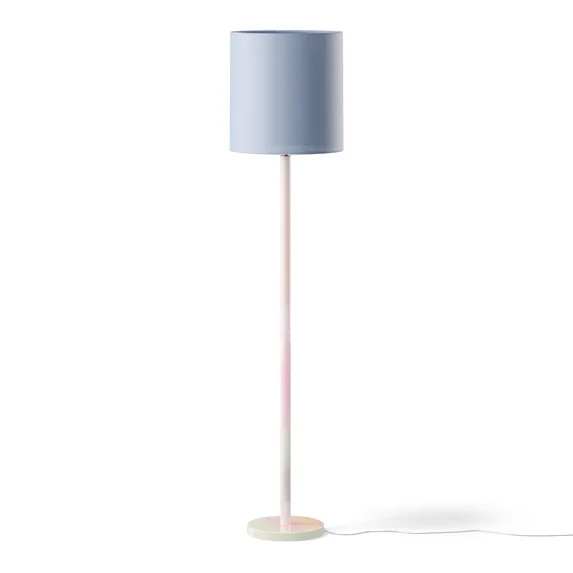 Mainstays Kids 59" Iridescent Floor Lamp with Aqua Fabric Shade | Walmart (US)