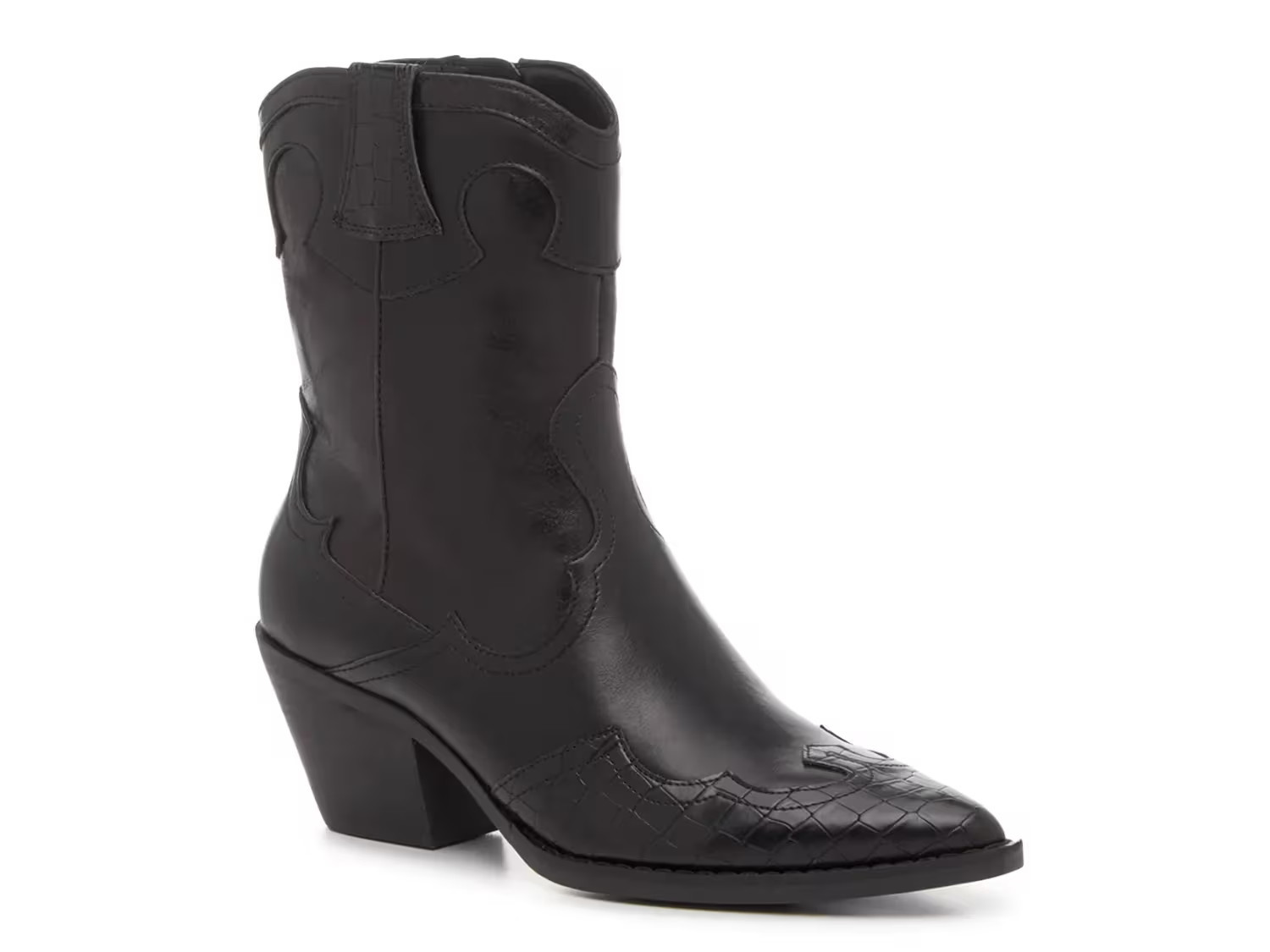 Crown Vintage Izzie Western Bootie | Women's | Black | Size 9.5 | Boots | DSW