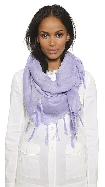 Knotted Tassel Linen Scarf | Shopbop