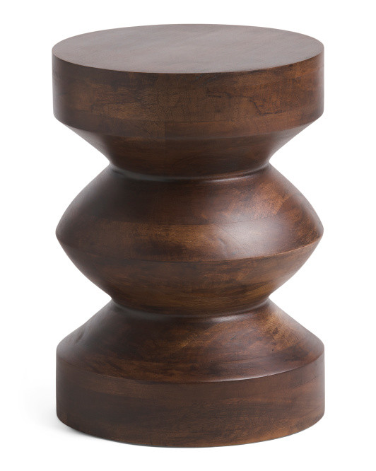 Solid Mango Side Table | TJ Maxx