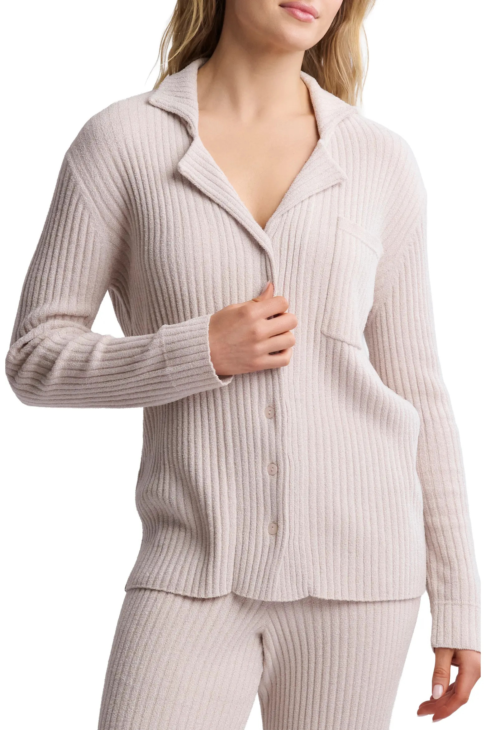 Barefoot Dreams® CozyChic® Ultra Lite® Rib Button-Up Shirt (Women) | Nordstromrack | Nordstrom Rack