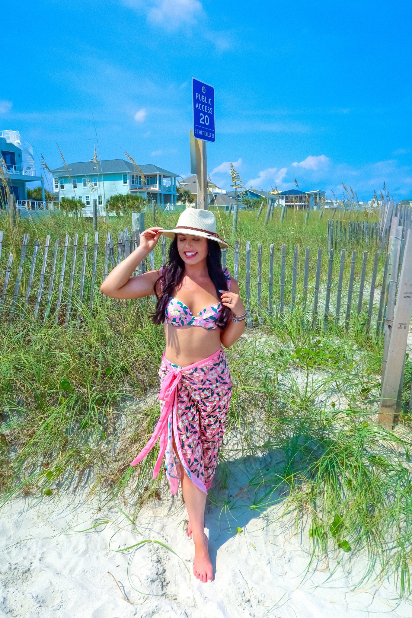 Under $42 amazon floral high waisted bathing suit with sarong (medium, 10+ colors and styles), under $30 amazon beach hat #founditonamazon 


#LTKSwim #LTKSaleAlert #LTKFindsUnder50