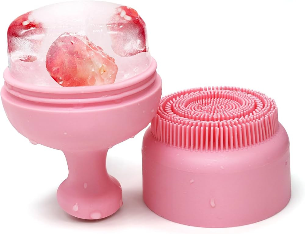 Ice Roller for Face and Silicone Face Scrubber Combo Deep Cleansing Brighten Skin Enhancing Natur... | Amazon (US)