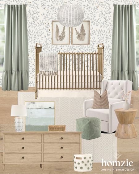 The sweetest sage green nursery design! The natural wood furniture pieces pair so nicely! 

#LTKbaby #LTKfamily #LTKhome