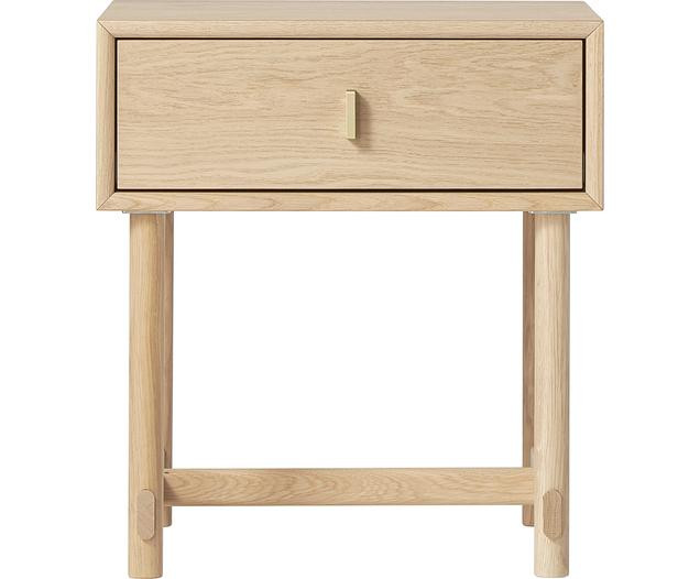 Diana oak bedside table with drawer | Westwing EU