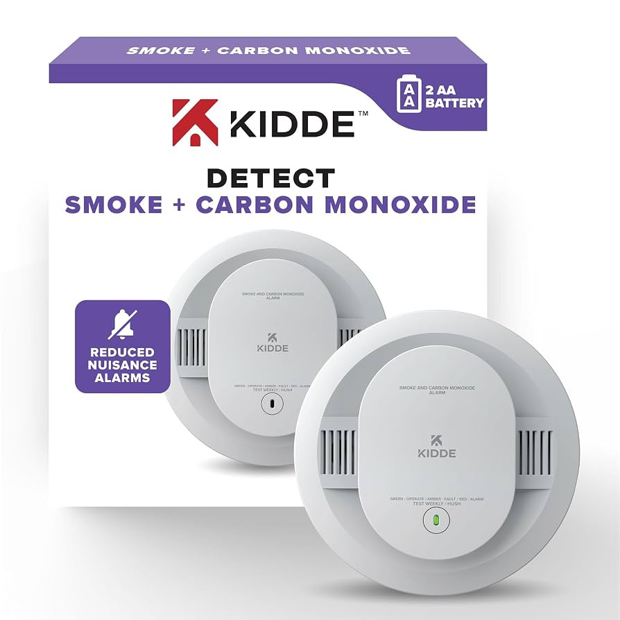 Kidde, 30CUDR, Smoke & Carbon Monoxide Detector, AA Battery Powered, LED Warning Light Indicators | Amazon (US)