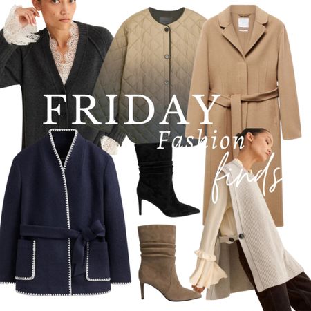 Friday Finds, 

Autumn coats, ankle boots, knitwear, layering

#LTKover40 #LTKstyletip