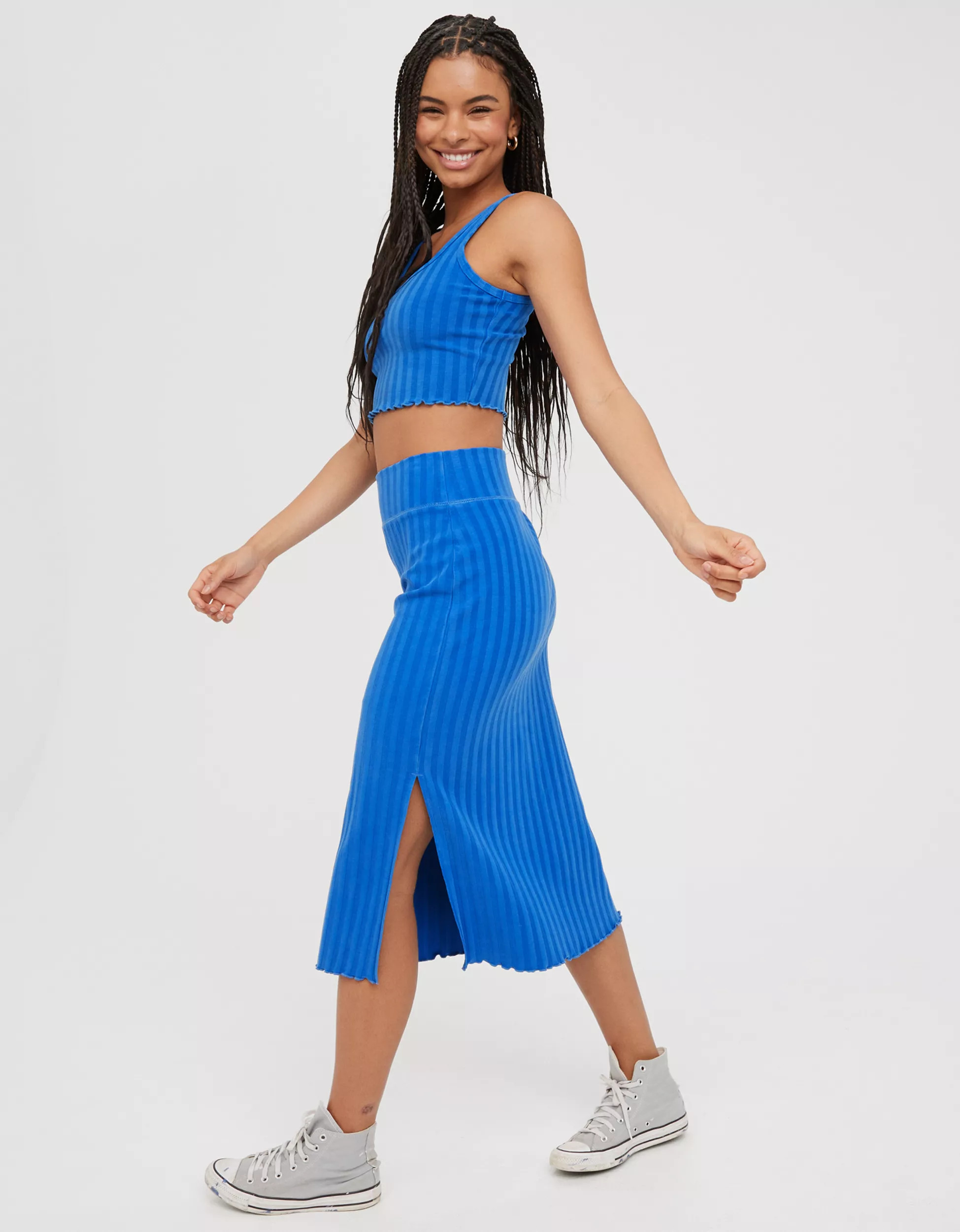 OFFLINE By Aerie OG Groove Midi Skirt | Aerie