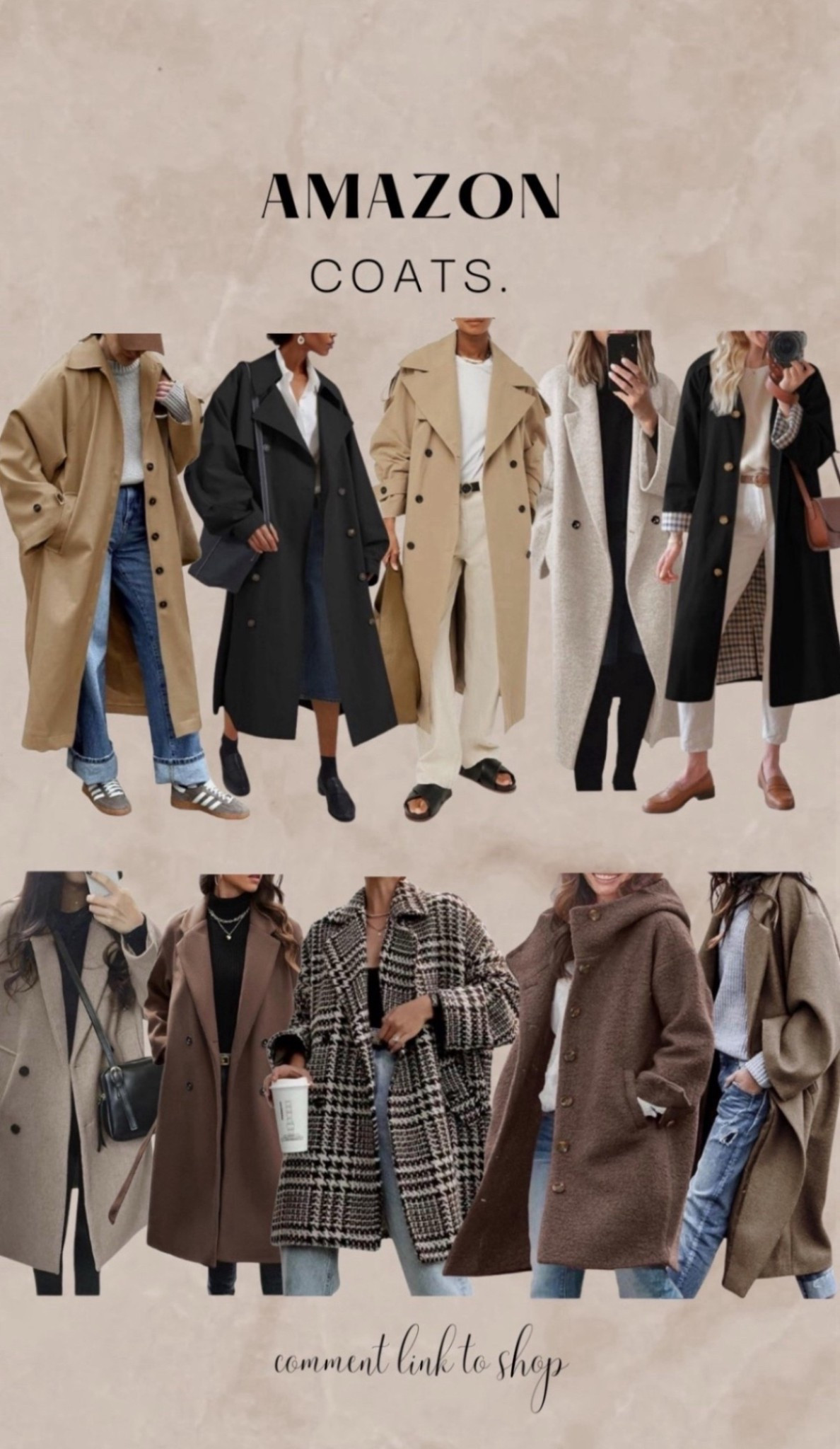 i've done the work for you and put together all the trending styles for fall / winter 2025/26

not to call personal favorites but the plaid lining in the trench coat is too beautiful 🍂🤤 

oversized, cozy, warm.. here you go.  enjoy shopping !

#outerwear #longcoat #oversizedcoat #coats #amazoncoats
